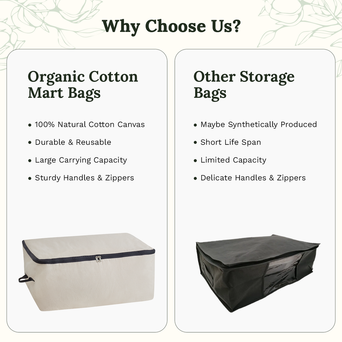 Canvas Bedding Storage Bags for RVs and Campers